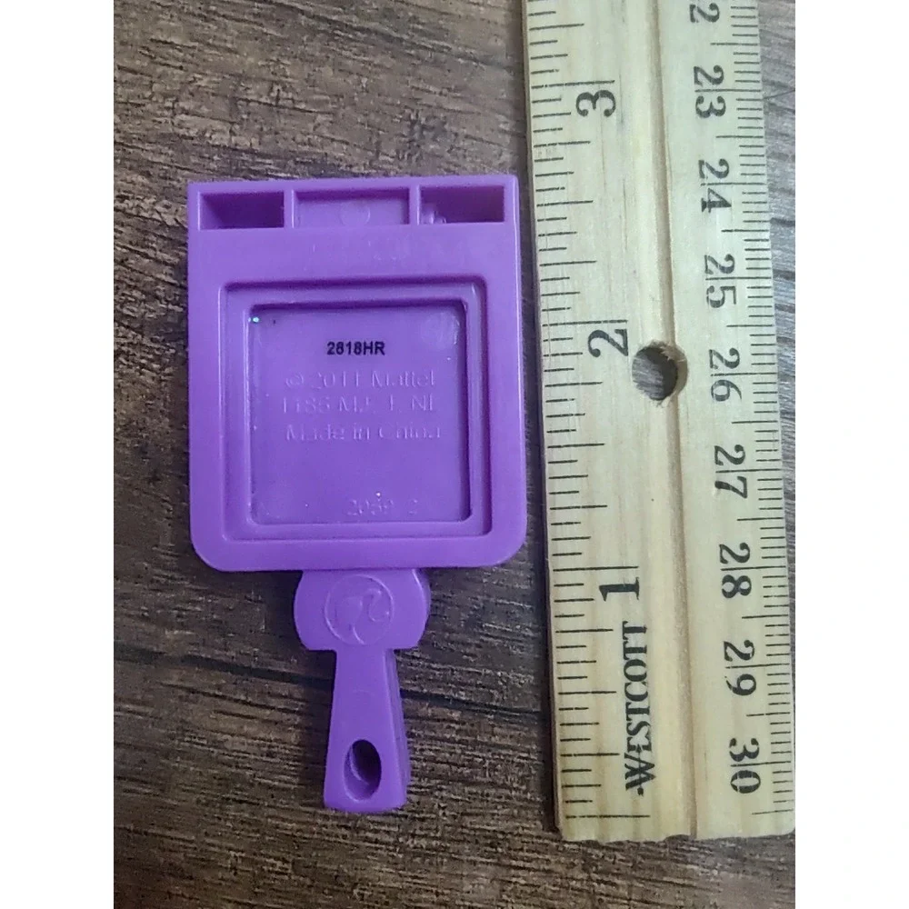 Barbie Doll Kitchen Accessory Food Dinner Purple Waffle Iron Pan Skillet Z29